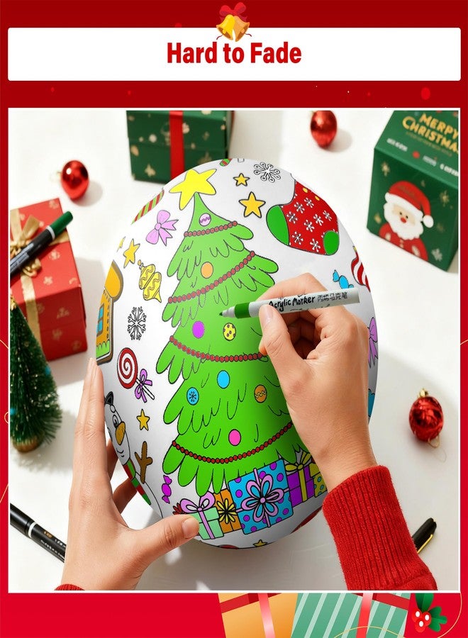 YHFUISK 3 Pack Coloring Christmas Inflatable Ornaments Painting Kit - Christmas Crafts for Kids Age 4-12, Holiday Activities for Kids, Stocking Stuffers, kids Gifts, Large Holiday Outdoor & Indoor Decor - Image 3